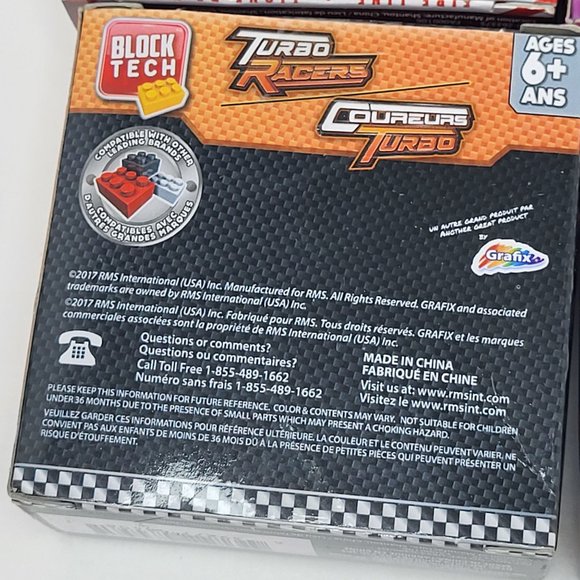 New Block Tech Figurines Lot of 4 - Fire, Police, Turbo Racers, Best Friends - Picture 8 of 16
